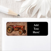 アンティークレッドトラクタラベル ラベル (インサイチュ)