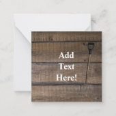 アンティークレッドトラクターノートカード ノートカード (裏面)