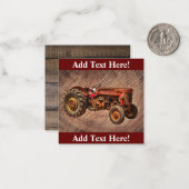 アンティークレッドトラクターノートカード ノートカード (正面/裏面インサイチュ)