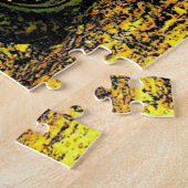 アンティークレッドトラクター素朴バーン ジグソーパズル (側面)