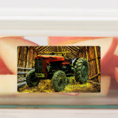 アンティークレッドトラクター素朴バーン ラベル (貼付)