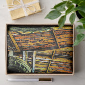 アンティークレッドトラクター素朴バーン 薄葉紙 (ギフト)