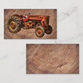 アンティークレッドトラクター 名刺 (正面/裏面)