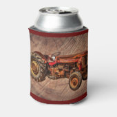 アンティークレッドトラクター 缶クーラー (缶裏面)