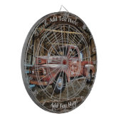 アンティークレッドトラック素朴インバーン ダーツボード (正面左)