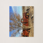 アンティークレッドファイヤートラックジグソーパズル ジグソーパズル (縦)