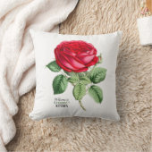 アンティークレッドローズあなたの選択の文字 クッション (ブランケット)