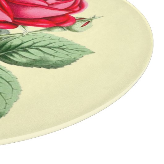 アンティークレッドローズカスタマイズ可能な切削ボード カッティングボード (角)