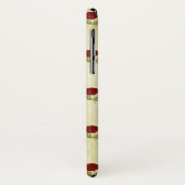 アンティークレッドローズパターンオンパーチメント Case-Mate iPhoneケース (裏面/左)