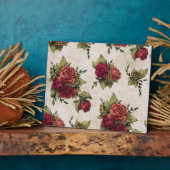 アンティークレッドローズ壁紙 フォトプラーク (側面)