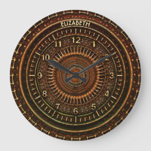 アンティークレトロスチームパンクラスティアールデコ時計 ラージ壁時計