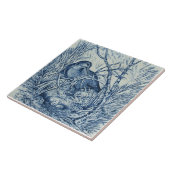 アンティークレプロウェッジウッドネスティングダックブルー タイル (側面)