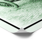 アンティークレーシングカーn° 6インディ500 ポスター (角)