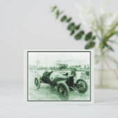 アンティークレーシングカーn° 6インディ500 ポストカード (スタンド正面)