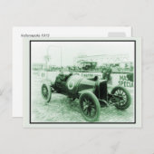 アンティークレーシングカーn° 6インディ500 ポストカード (正面/裏面)