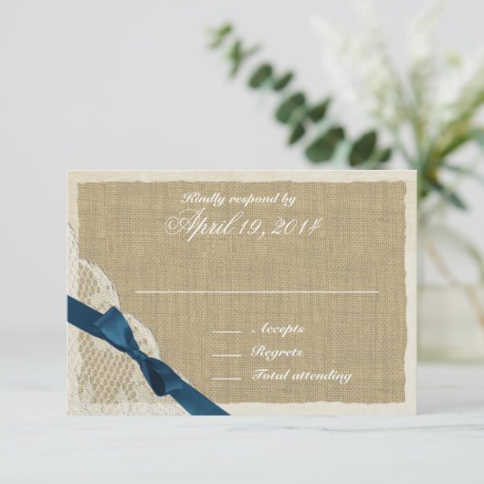 アンティークレースと海軍の国の応答カード 出欠カード (スタンド正面)