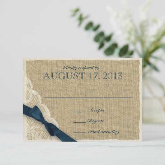 アンティークレースと海軍の国の応答カード 出欠カード (スタンド正面)