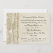 アンティークレースのウェディング・アニバーサリー 招待状 (裏面)