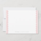 アンティークレースのラスティックウェディングレセプションカード 招待状 (裏面)