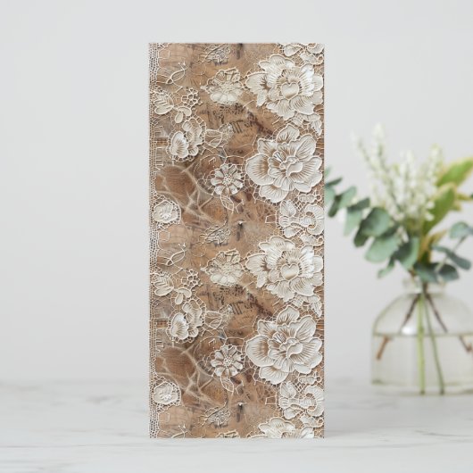 アンティークレースデザインのしおり (スタンド正面)