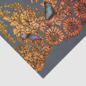 アンティークレースパターンティッシュペーパーグレー 薄葉紙 (詳細)