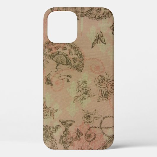 アンティークレースファン&バラケースメイトSamsung Galaxy Case-Mate iPhoneケース (裏面)