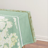 アンティークレースホワイトシーグリーンフローラ テーブルクロス (インサイチュ)