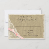 アンティークレース及び赤面国レスポンスカード 出欠カード (正面)