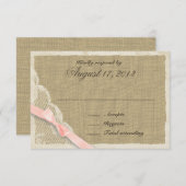 アンティークレース及び赤面国レスポンスカード 出欠カード (正面/裏面)