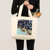 アンティークレース蝶トートバッグ ラージトートバッグ (正面(商品))