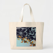 アンティークレース蝶トートバッグ ラージトートバッグ (正面)