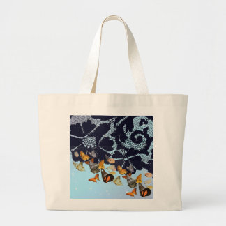 アンティークレース蝶トートバッグ ラージトートバッグ