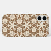 アンティークレース – クリームとブラウン Case-Mate iPhoneケース (裏面 (横))