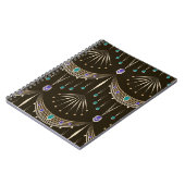 アンティークレース、幾何学的シームレスパターン。 ノートブック (左側)