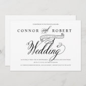 アンティークロマンスゲイ結婚ズ 招待状 (正面/裏面)