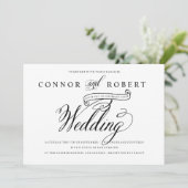 アンティークロマンス同性婚ウェディング 招待状 (スタンド正面)