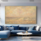 アンティークロマンチックパステルコースタルシースケープ キャンバスプリント