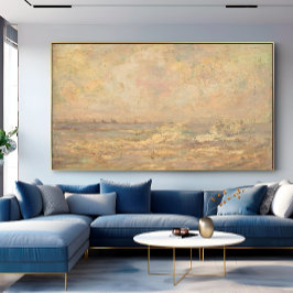 アンティークロマンチックパステルコースタルシースケープ キャンバスプリント