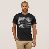 アンティークロンドン1666シャツの地図 Tシャツ (正面フル)