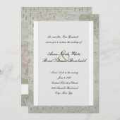 アンティークローズ　インバーテッドミュージック　ウェディング　招待状 招待状 (正面/裏面)