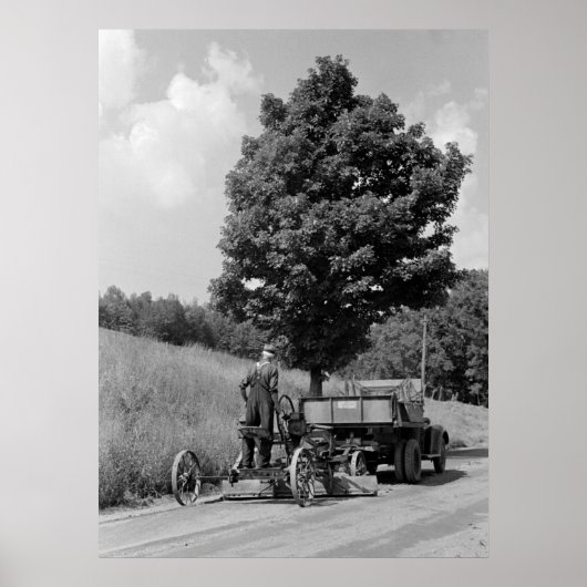 アンティークロードグレーダー， 1937 ポスター (正面)