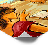 アンティークローマイラストレーションアート観光客ポスター ポスター (角)