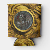 アンティークローマンブロンズメダリオン金ゴールドグリフィン 缶クーラー (正面)