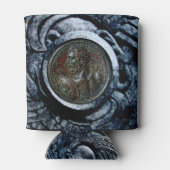 アンティークローマンブロンズメダリオン、シルバーグリフィン 缶クーラー (裏面)