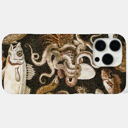 アンティークローマンモザイクポンペイシーライフストーンモザイク Case-Mate iPhoneケース (裏面 (横))