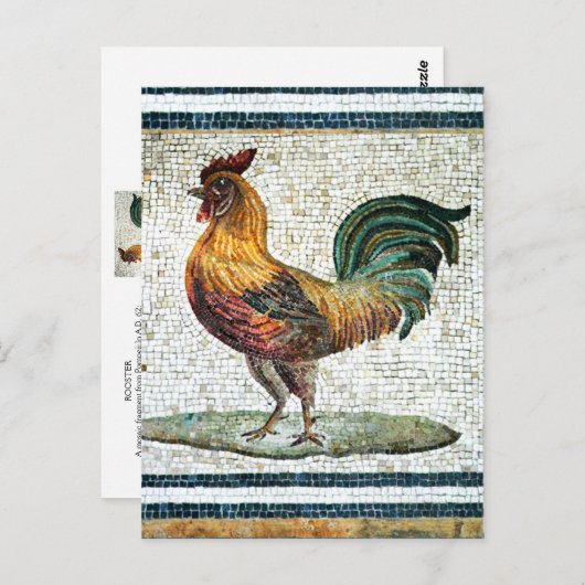 アンティークローマンモザイク ポストカード (正面/裏面)