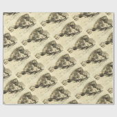 アンティークローマンモザイク ラッピングペーパー (フラット)