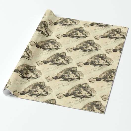 アンティークローマンモザイク ラッピングペーパー (アンロールド)