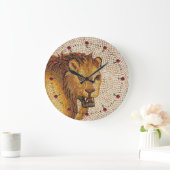 アンティークローマンモザイク ラージ壁時計 (ホーム)