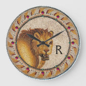 アンティークローマンモザイク ラージ壁時計 (正面)